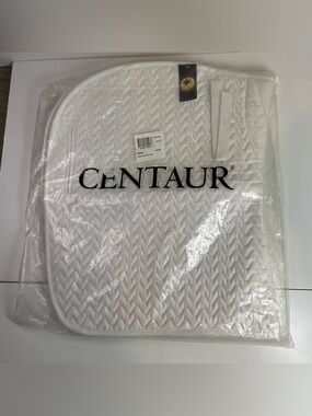 NEW Centaur Saddle Pad 23x40” Sovereign Dressage White Wave Quilt Full size